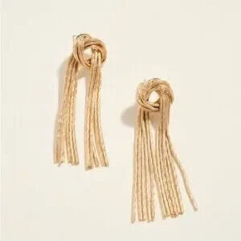 Fringe Drop Earrings (1108) - Picture 2 of 3